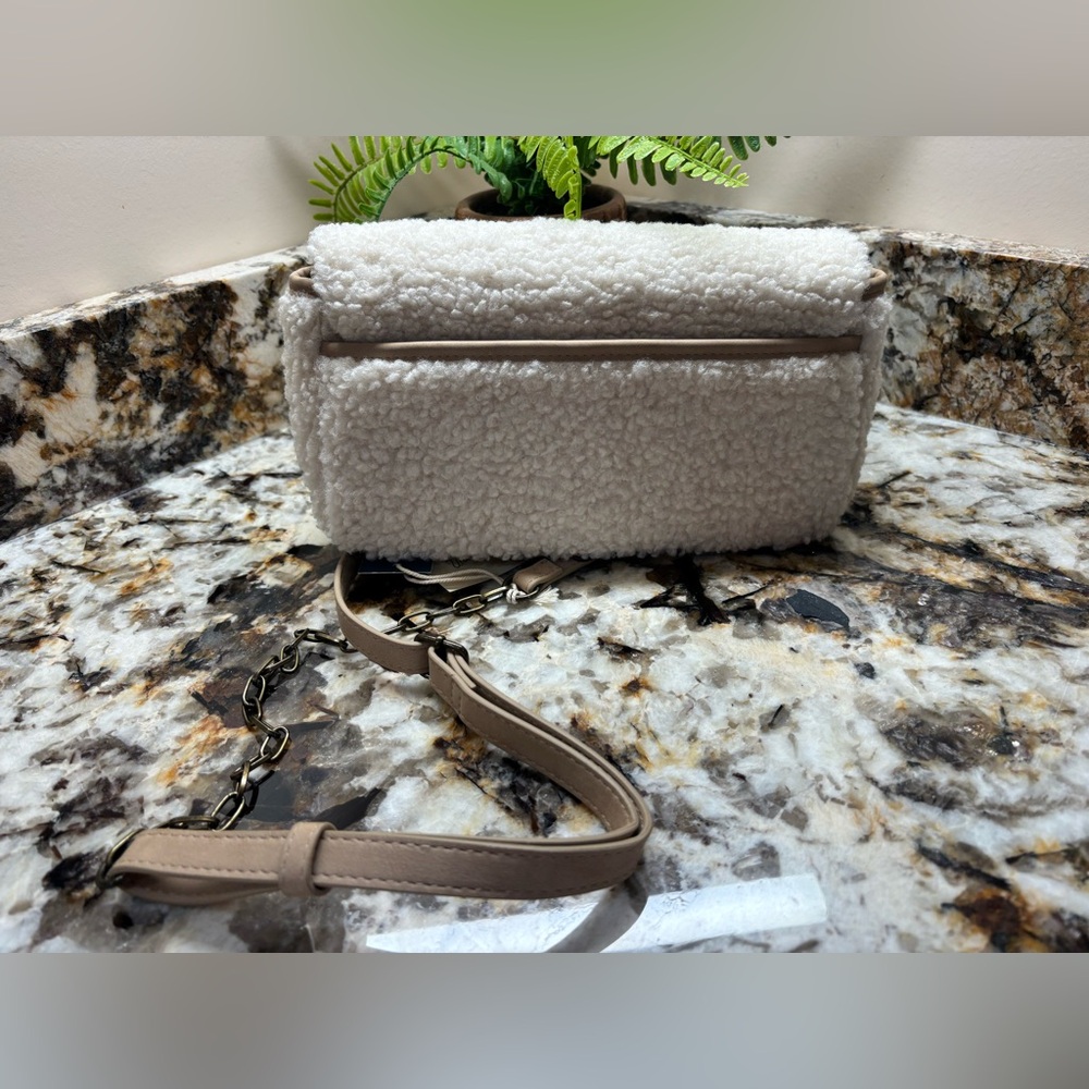 Universal Thread Teddy Crossbody Bag - Cream and Tan - Picture 7 of 16